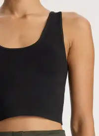Cleo Compact Knit Top(Black,XS)
