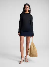 Cowan Cotton Boucle Mini Skirt