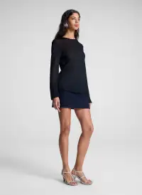 Ash Open Knit Sweater(Midnight,XS)