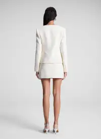 Cowan Cotton Boucle Mini Skirt(Off White,00)