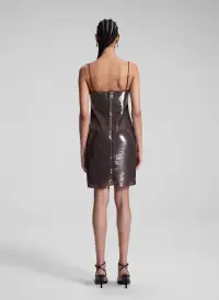 Dani Sequin Embellished Mini Dress(Smoke,XXS)