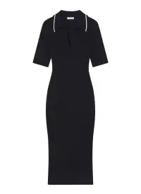 Darcy Knit Midi Dress(Midnight/Navy/Parchment,XS)