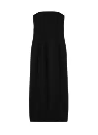 Elizabeth Strapless Midi Dress(Black,00)