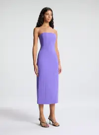 Elizabeth Strapless Midi Dress(Electric Iris,00)