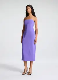 Elizabeth Strapless Midi Dress(Electric Iris,00)