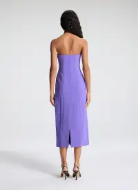 Elizabeth Strapless Midi Dress(Electric Iris,00)