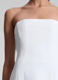Elsie Strapless Mini Dress(White,00)