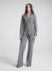 Otis Plaid Pant(Black/Brown Plaid,XS)