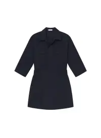 Evan Mini Shirt Dress(Deep Navy,00)