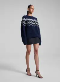 Edie Mini Tux Skirt(Charcoal/Black,00)