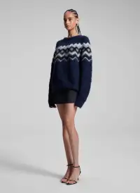 Edie Mini Tux Skirt(Charcoal/Black,00)