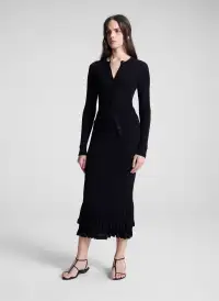 Fisher Fine Cotton Cardigan(Black,XS)