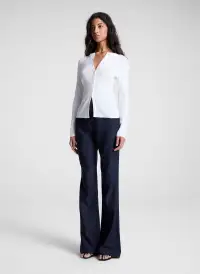 Fisher Fine Cotton Cardigan(Bright White,XS)