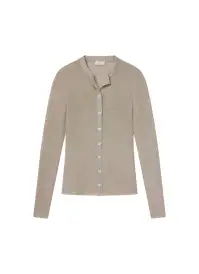 Fisher Fine Lurex Cardigan(Light Gold,XS)