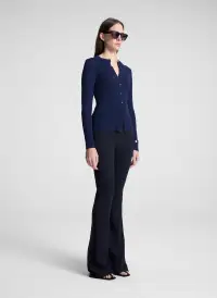 Fisher Fine Cotton Cardigan(Navy,XS)
