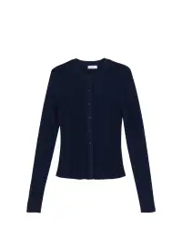 Fisher Fine Cotton Cardigan(Navy,XS)