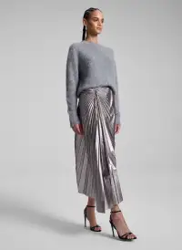 Frankie Wool Cashmere Embellished Sweater(Medium Heather Grey,XS)