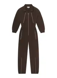 Gavin Taffeta Jumpsuit(Deepest Brown,XS)