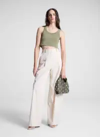 Simone Studded Leather Bag(Army,OS)
