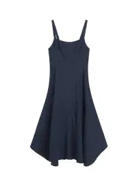 Harlow Linen Midi Dress(Navy,00)