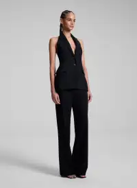 Alexa Tailored Vest(Black,00)