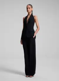Alexa Tailored Vest(Black,00)