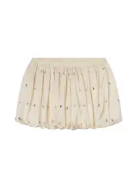 Holly Embellished Convertible Skirt(Cream,XS)