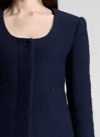 Irene Cotton Boucle Jacket(Deep Navy,00)