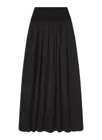 Jacqueline Maxi Skirt(Black,XS)