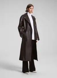 Jax Leather Coat(Ganache,XS)