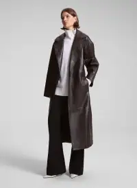 Jax Leather Coat(Ganache,XS)