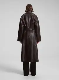 Jax Leather Coat(Ganache,XS)