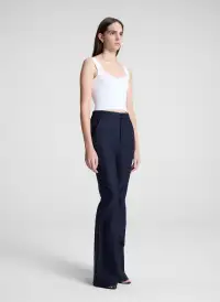 Jordana Compact Knit Top(White,XS)
