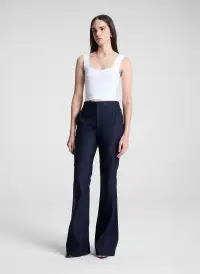 Jordana Compact Knit Top(White,XS)