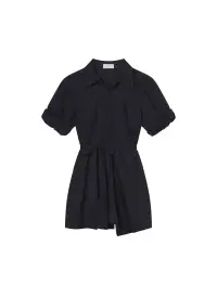 Julie Cotton Mini Shirtdress(Navy,00)