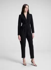 Kieran Crepe Jumpsuit(Black,00)
