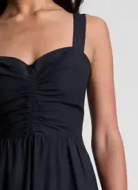 Lilah II Cotton Midi Dress(Black,00)