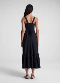 Lilah II Cotton Midi Dress(Black,00)