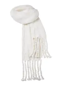 Lily Cashmere Silk Oversized Scarf(White,OS)