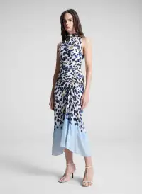 Grace Printed Midi Skirt(Navy/Light Blue,00)