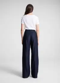 Liz Asymmetric Cotton Crepe Tee(White,XS)