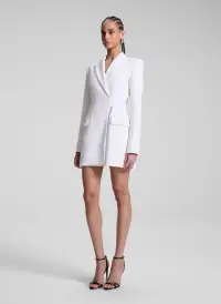 Mara Open Back Blazer Dress(Pearl,00)