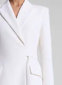 Mara Open Back Blazer Dress(Pearl,00)