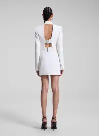 Mara Open Back Blazer Dress(Pearl,00)