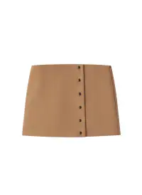 May Wool Cashmere Mini Skirt(Camel,00)