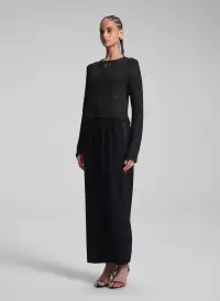 Meg Sequin Embellished Cardigan(Black/Black,XS)
