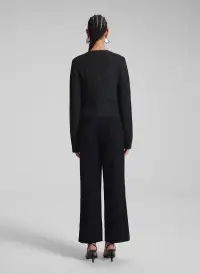 Meg Sequin Embellished Cardigan(Black/Black,XS)