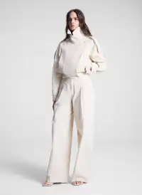 Miles Cropped Trench Jacket(Light Limestone,XS)