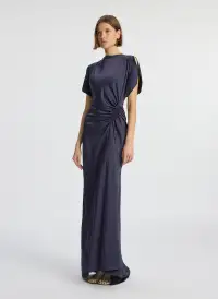 Nadia Satin Gown(Evening Blue,00)