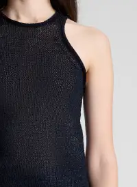 Nelly Open Knit Tank(Midnight,XS)